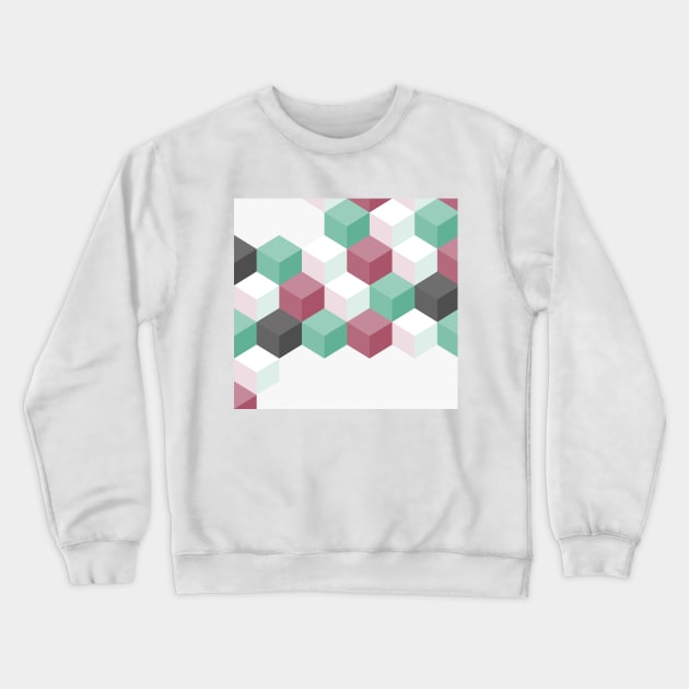 Hexagon grid vector Crewneck Sweatshirt by AraDesign